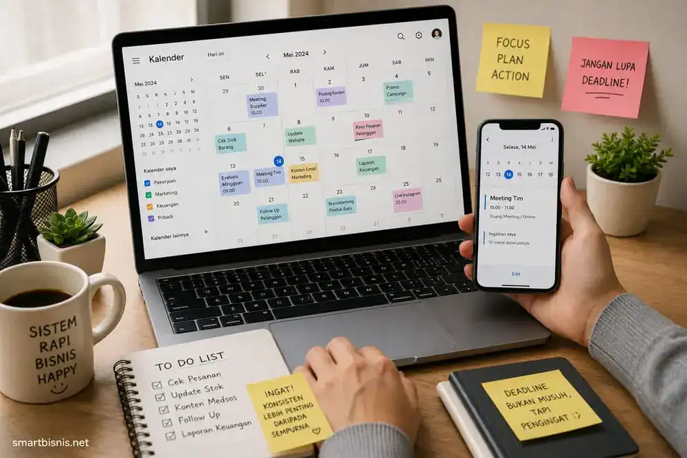 kalender digital untuk reminder deadline