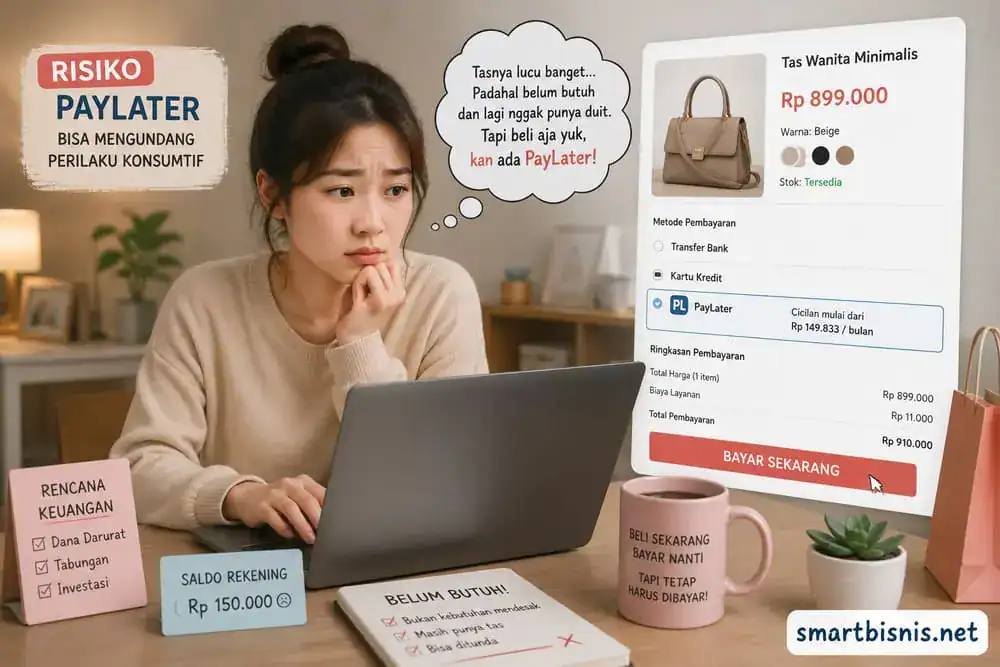 risiko penggunaan paylater bisa mengundang perilaku konsumtif