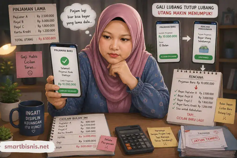 kesalahan saat menggunakan pinjol