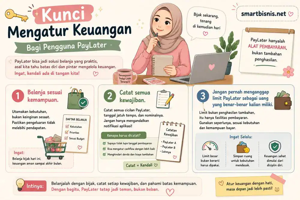 kunci mengatur keuangan bagi pengguna paylater