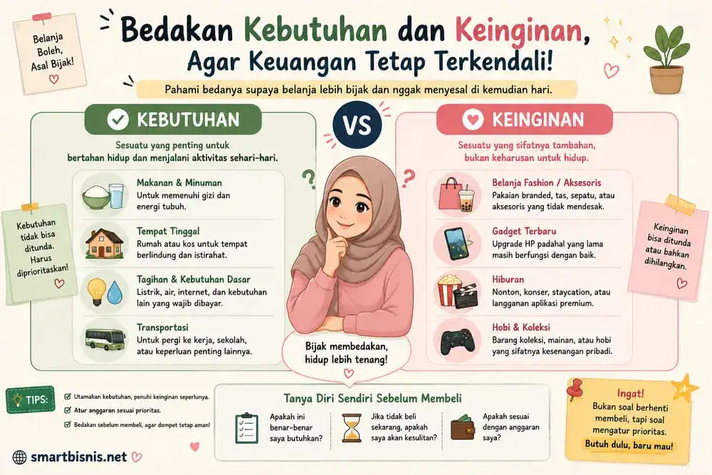 perbedaan kebutuhan dan keinginan